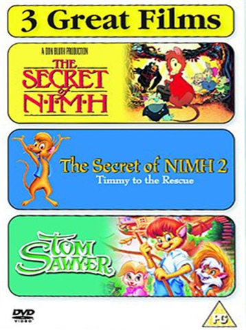 Secret Of Nimh The Secret Of Nimh 2 Tom Sawyer PG 3 Disc CeX UK   5039036031042 L 